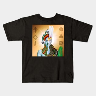 Igbo African Force of Nature: Chineke / Ekenachi by Sirius Ugo Art Kids T-Shirt
